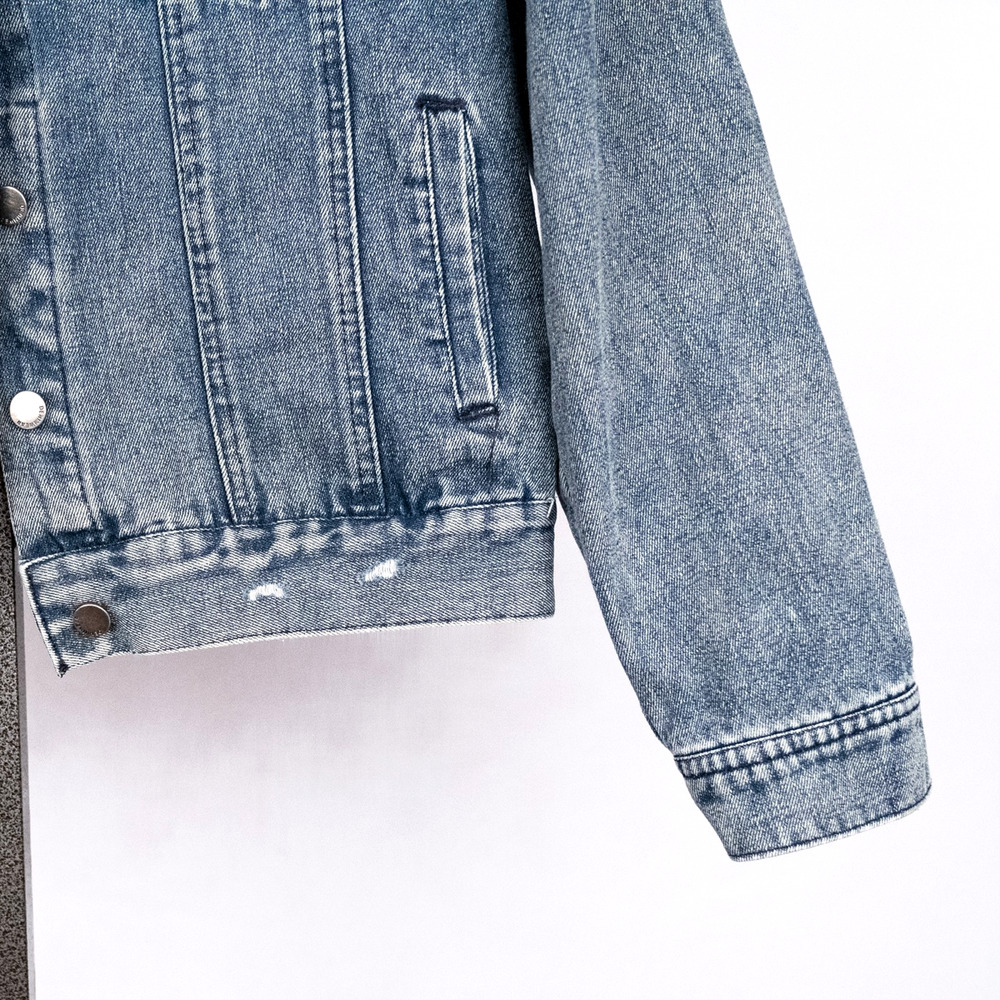 Ashley Vintage Charm Women's Denim Trucker Jacket Size 1X Classic Casual Western - Picture 3 of 7
